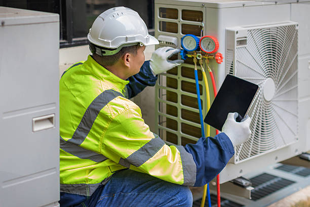 Professional Air Conditioning Repair technician working in Haworth, NJ